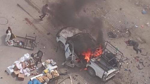 استهداف نقطة شرطة