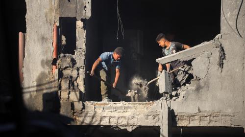 دمار في منازل المواطنين في غزة