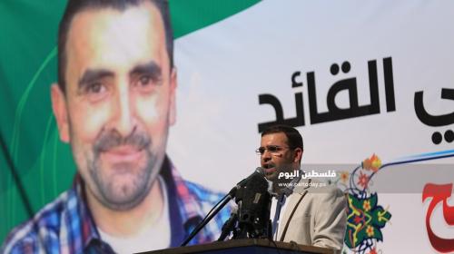 حفل تابين الشهيد الاسير بسام السايح بغزة ‫(34669065)‬ ‫‬.JPG