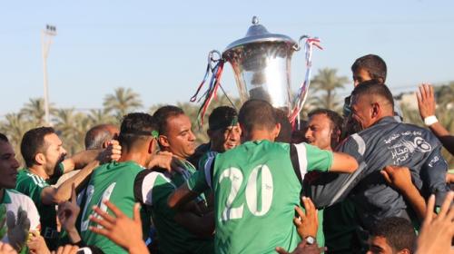 فرحة لاعبي الشجاعية بلقب الدوري