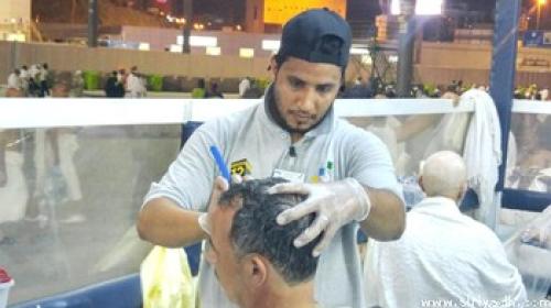 الحلاقة لحجاج بيت الله الحرام