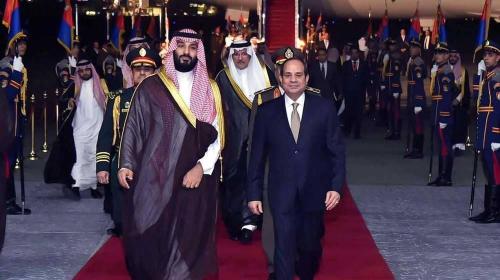 الرئيس السيسي يستقبل ولي العهد السعودي