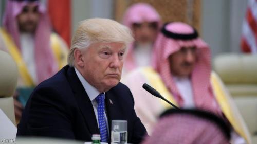 الرئيس الامريكي رونالد ترامب خلال القمة العربية الامريكية في الرياض