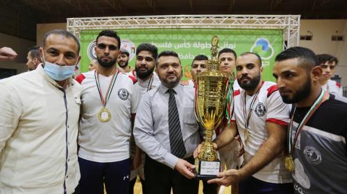 الجرو يبارك لاتحاد دير البلح بفوزه في بطولة كرة اليد