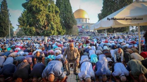 صلاة العيد في المسجد الأقصى المبارك
