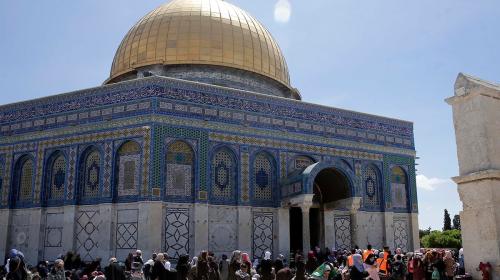 صلاة الجمعة الأولى من رمضان في المسجد الاقصى