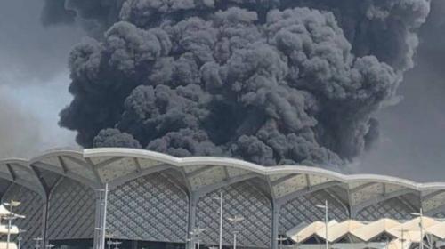 صورة من مكان الحريق