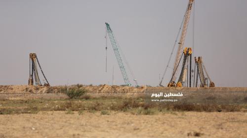 حفارات جيش الاحتلال شرق قطاع غزة
