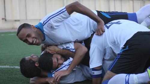 فرحة فريق بلاطة