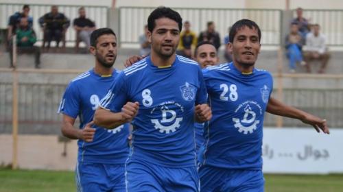 فرحة لاعبي شباب رفح بالفوز