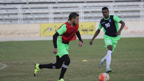 محمد بركات يتدرب مع الشعلة السعودي
