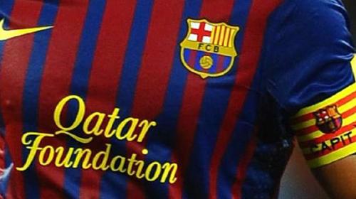 برشلونة وشعار الشركة القطرية