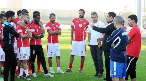 لقطة من إستعدادات فريق المحرق البحريني
