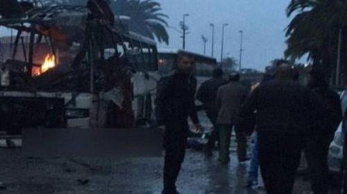 صورة من موقع الانفجار