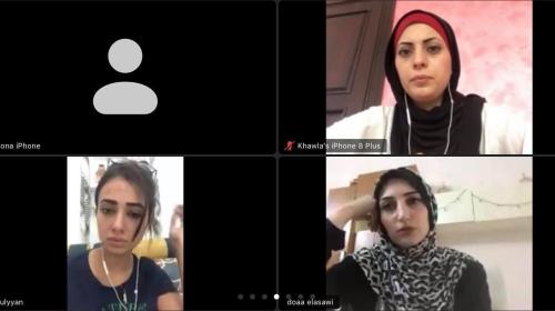 تدريب فلسطينيات