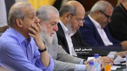 الفصائل الفلسطينية تعقد لقاء وطنياً بعنوان موحدون في مواجهة قرار الضم والصفقة (7).JPG