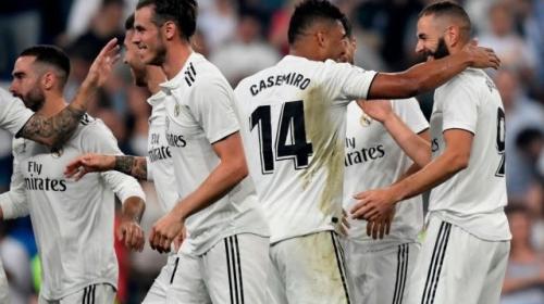 فرحة لاعبي ريال مدريد