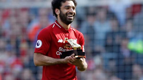 محمد صلاح يحصد جائزة الحذاء الذهبي