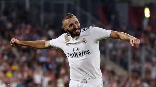 كريم بنزيما نجم ريال مدريد الاسباني