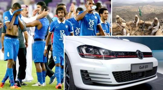 نادي الهلال السعودي يتبرع بسيارات لاعبيه لجنود عاصفة الحزم