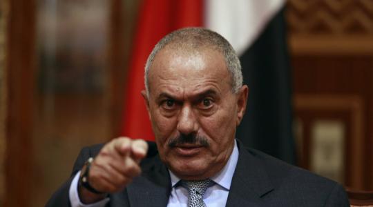 علي عبد الله صالح الرئيس اليمني السابق 
