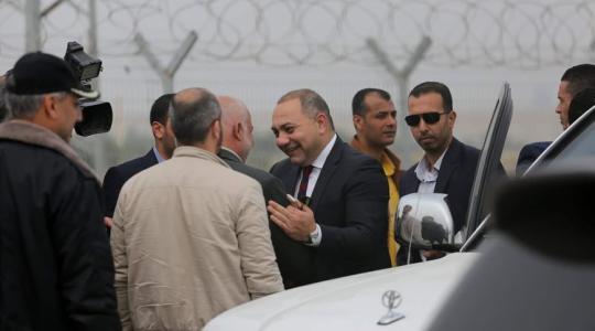 صورة لحظة وصول الوفد الأمني
