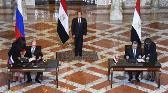 توقيع اتفاقية مصرية روسية