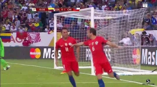 مباراة تشيلي وكولومبيا