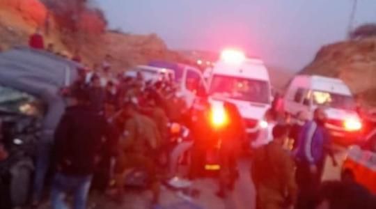 7 إصابات بحادث سير بين سيارة مدنية وأخرى "إسرائيلية" في الاغوار الشمالية