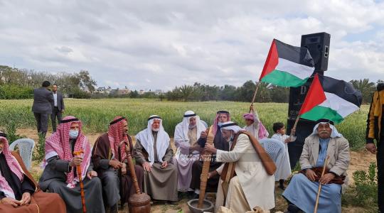 الهيئة الوطنية العليا لمسيرات العودة في قطاع غزة تحيي ذكرى يوم الأرض شرق ملكة (8).jpeg