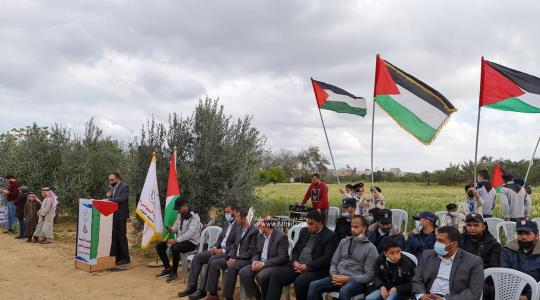 الهيئة الوطنية العليا لمسيرات العودة في قطاع غزة تحيي ذكرى يوم الأرض شرق ملكة (11).jpeg