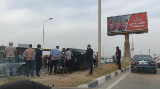 وقع حادث مروري غرب مدينة غزة