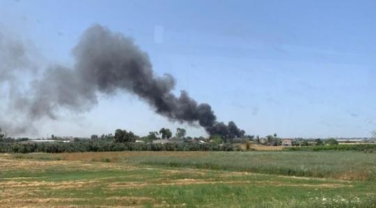 حريق مطار بن غوريون.jpeg