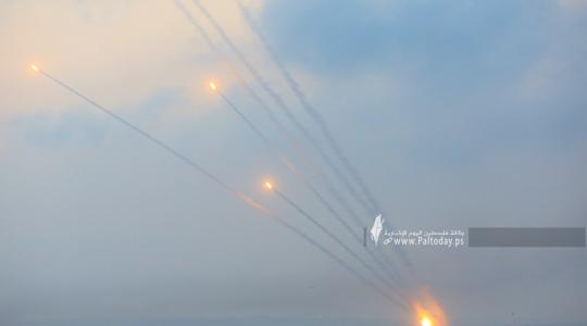 رشقات صواريخ اتجاه مدينة عسقلان (2).JPG