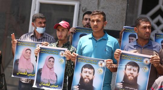 مهجة القدس تنظم وقفة دعم واسناد للشيخ خضر عدنان الذي اعتقلته قوات الاحتلال فجراً (5).JPG