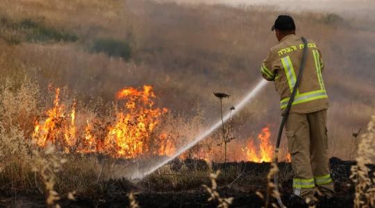 حرائق في المستوطنات المحاذية لقطاع غزة