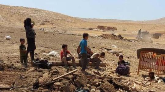 قوات الاحتلال تهدم قرية حمصة في الاغوار شرق الضفة المحتلة