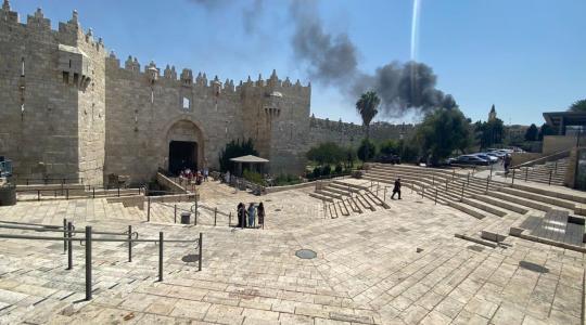 اندلاع حريق داخل البلدة القديمة في القدس المحتلة