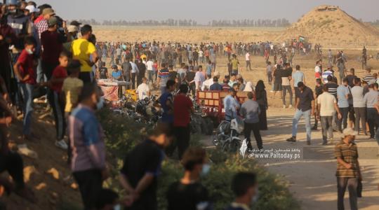 مسيرة حاشدة على حدود خانيونس جنوب قطاع غزة (29).JPG