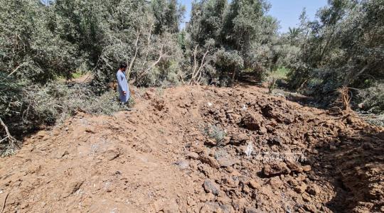 قصف الاحتلال الإسرائيلي لأراضٍ زراعية شمال قطاع غزة (15).jpeg