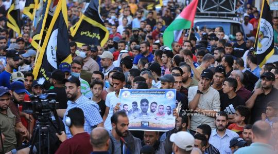 مسيرة حاشدة نظمتها الجهاد وسط غزة (10).JPG