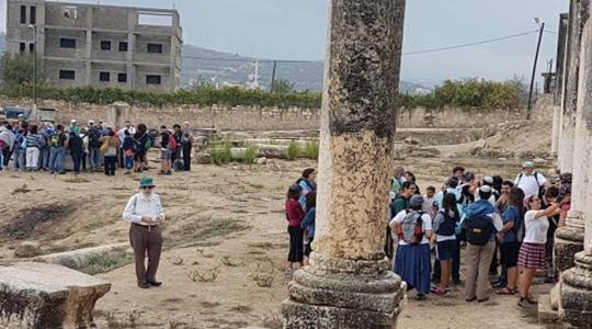 مستوطنون يقتحمون الموقع الأثري في سبسطية بنابلس