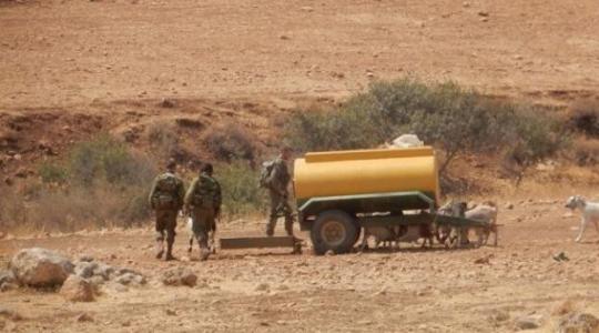 الاحتلال يصادر خزان مياه جنوب بيت لحم
