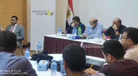 وفد هندسي مصري يجتمع مع وزارة الأشغال العامة واتحاد المقاولين في غزة