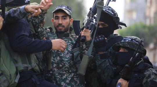 المجاهدين تستقبل الأسير المحرر محمد النجار بعد الإفراج عنه من سجون الاحتلال.jpg