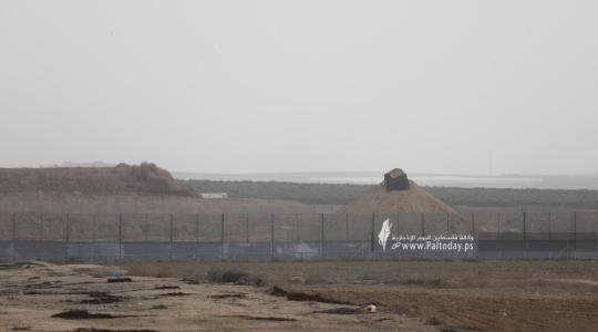 اكتمال بناء العائق الارضى على حدود غزة2021 (3).JPG