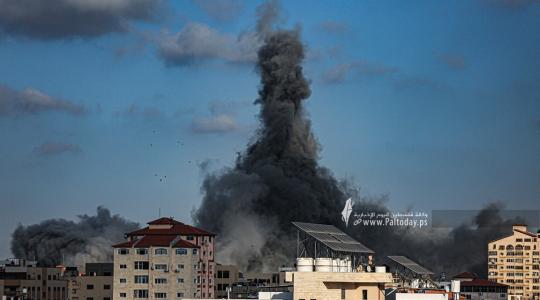 قصف غزة خلال معركة سيف القدس.JPG
