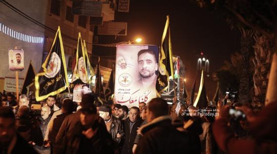 مسيرة جماهيرية دعما واسنادا للأسير هشام أبو هواش المضرب عن الطعام لليوم الـ140 (9).JPG