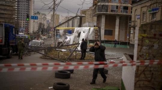 قصف كييف.