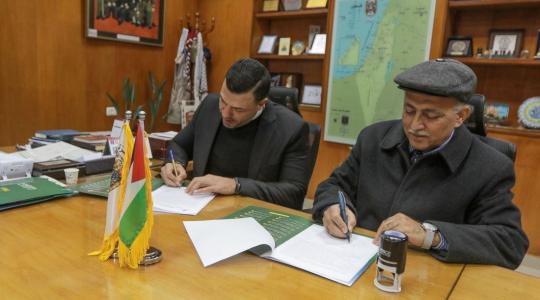  توقيع مذكرة تفاهم مع بلدية غزة لتخصيص مقر للاتحاد الفلسطيني للشراع والتجديف